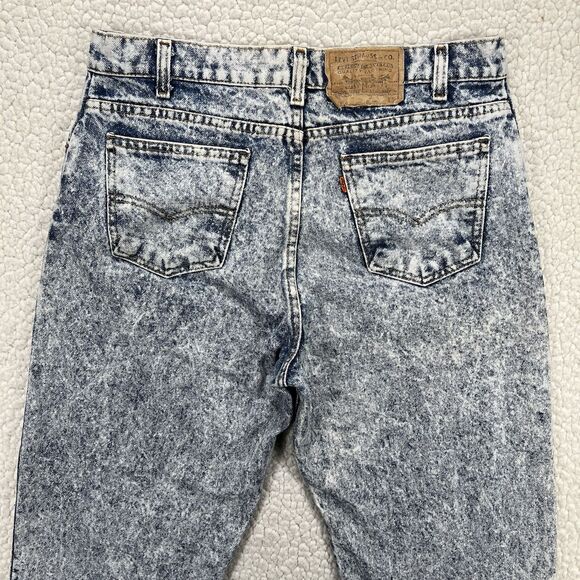 VTG Levi’s 554 Men’s 34x30 (Actual 32x30) Acid Wash Orange Tab 90’s USA - Picture 4 of 12